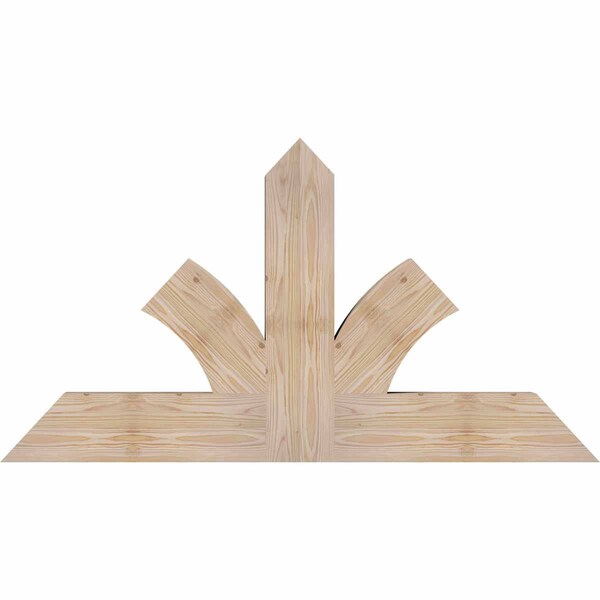 Ekena Millwork Richland Smooth Timber Gable Bracket, Douglas Fir, 48"W x 26"H x 3 1/2"D x 5 1/2"F, 13/12 Pitch GBW048X26X0406RIC00SDF - main